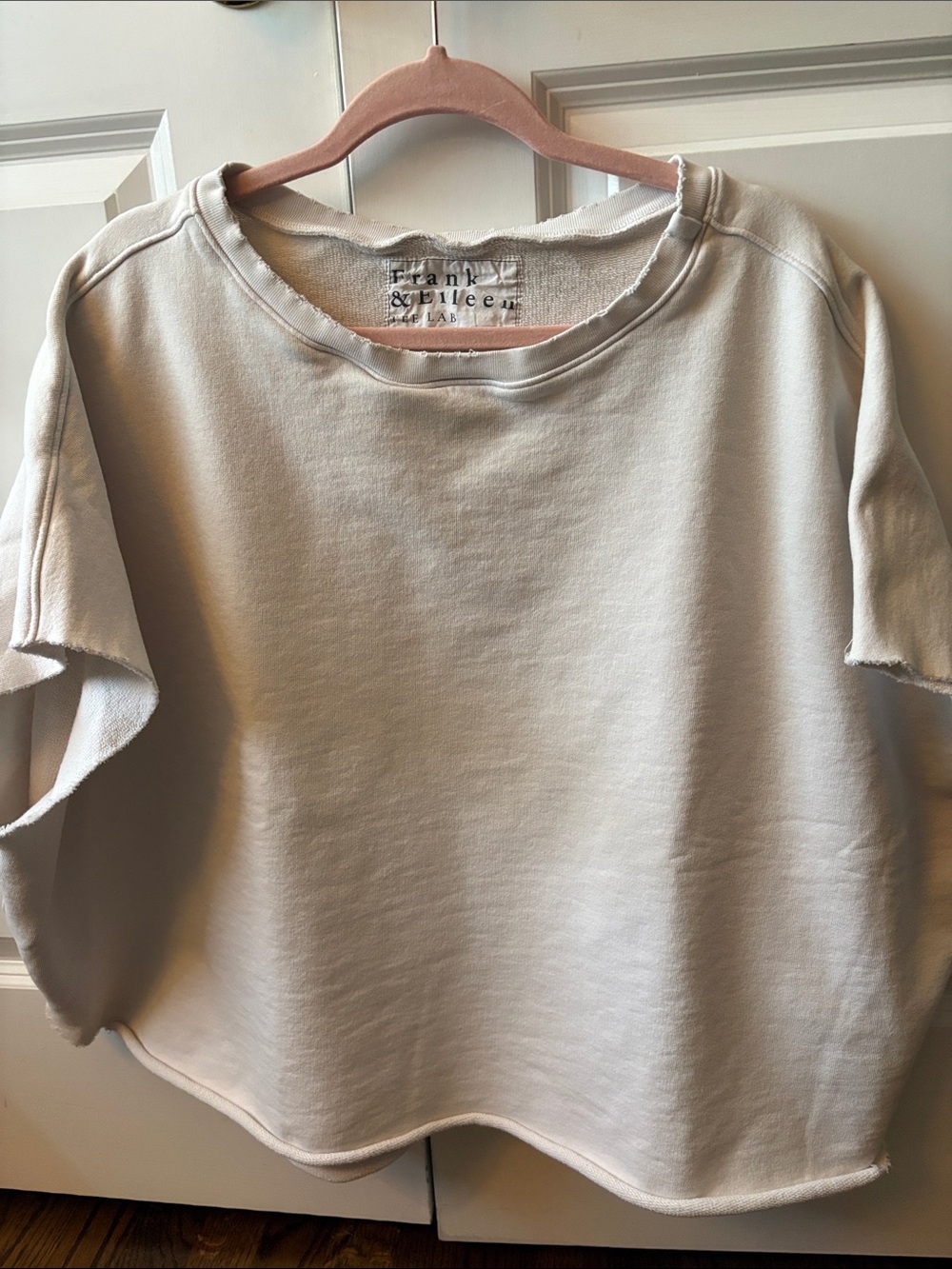 Frank & Eileen Cream Boxy Pullover Sweatshirt